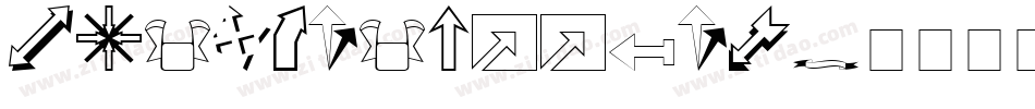 PW New Arrows字体转换